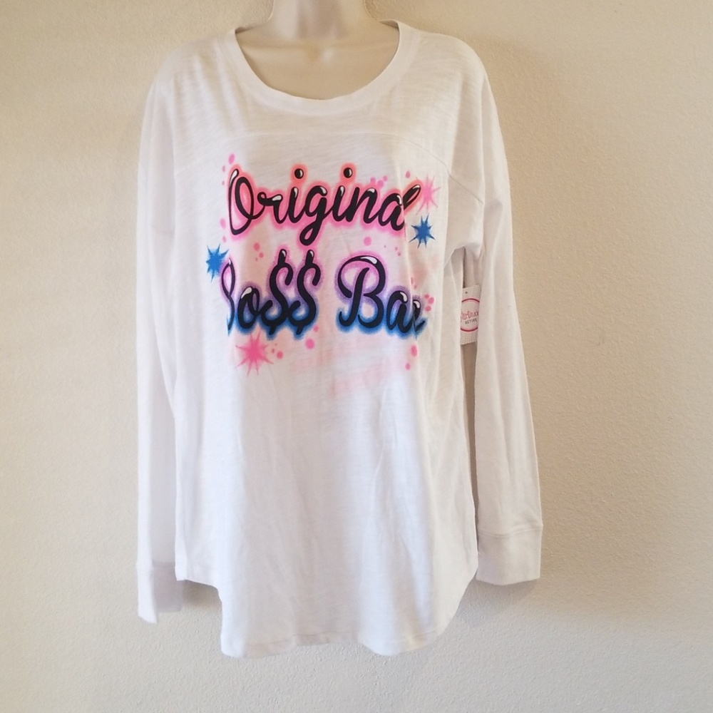 ❣Flirtitude Oversized Open Back Boss Babe Top❣